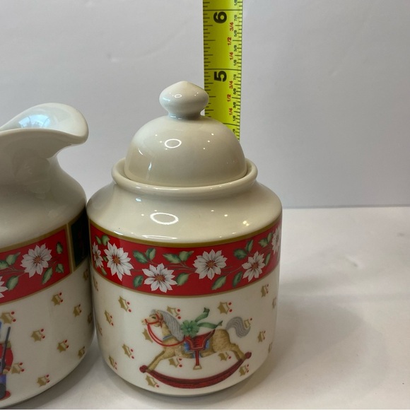 Vintage Charlton Hall Kobe Holiday Ceramic Set 5pc - Picture 11 of 15